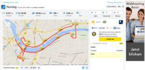 Aktueller Leistungsstand , Halbmarathon beim Stadtlauf Dresden