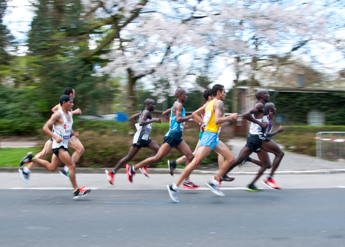 Läufer beim Haspa Marathon Hamburg