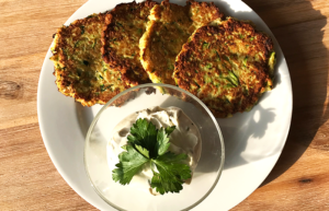 Zuchhinipuffer als Mahlzeit nach dem Sport und dem Training