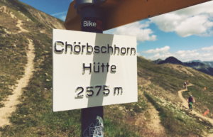 Chörbschhorn auf 2575 m Höhe in der Schweiz