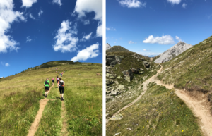 Berge, wandern, Trailrunning