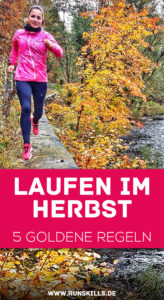 Laufen im Herbst, Herbstlauf, Joggen bei Kälte, Sport im Herbst