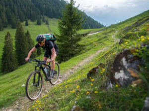 Mountainbike in den Bergen