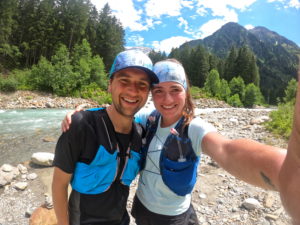 Pärchen im Stubai Tal in ÖSterreich, Selfie